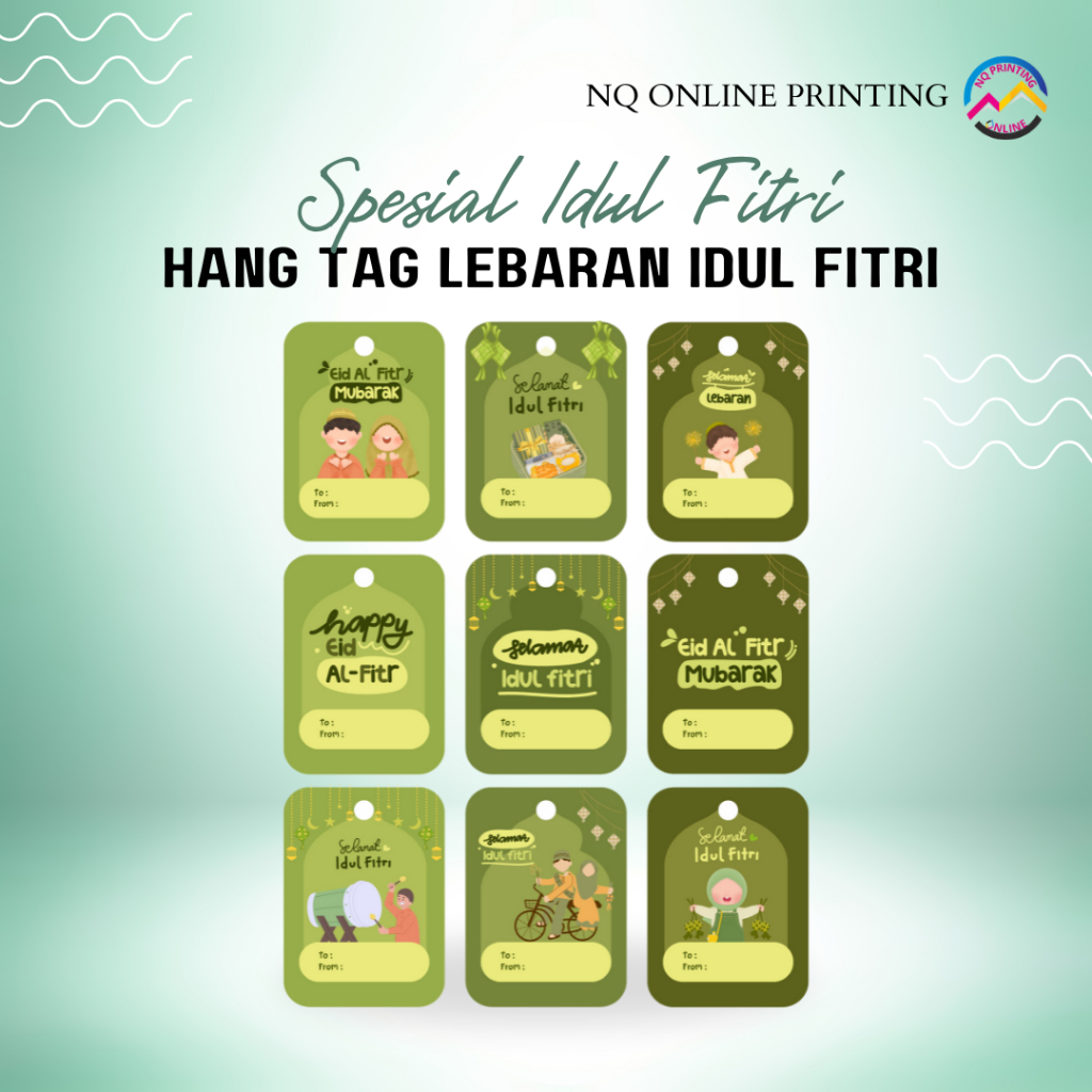 Jual [BISA CUSTOM] HANG TAG LEBARAN / HANG TAG IDUL FITRI CUSTOM / HANG ...