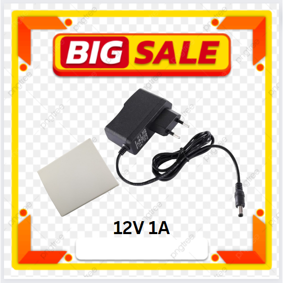 Adaptor 12V 1A Trafo Power Supply  Untuk Lampu Led  ( Promo+Dus)
