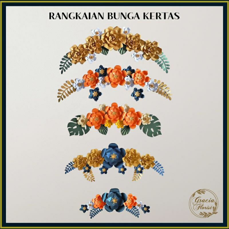 Jual Rangkaian Dekorasi/Backdrop Bunga Kertas Set | Shopee Indonesia