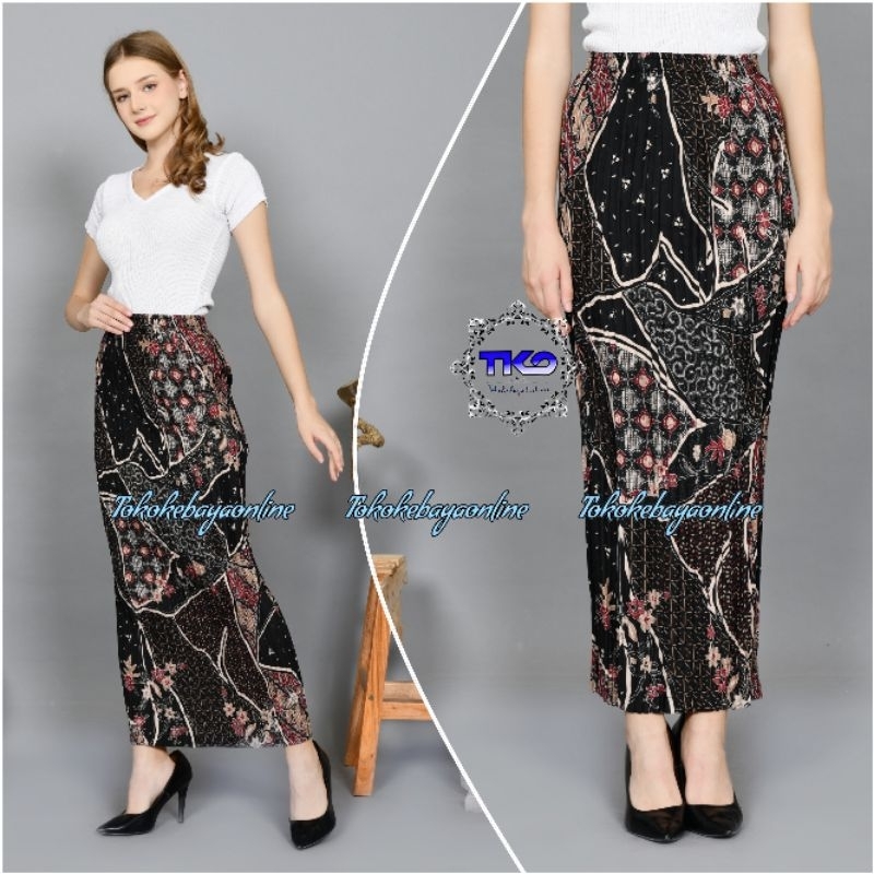 Jual Terlengkap Rok Plisket Batik Rok Plisket Rok Batik Plisket Bawahan Kebaya Rok 3639