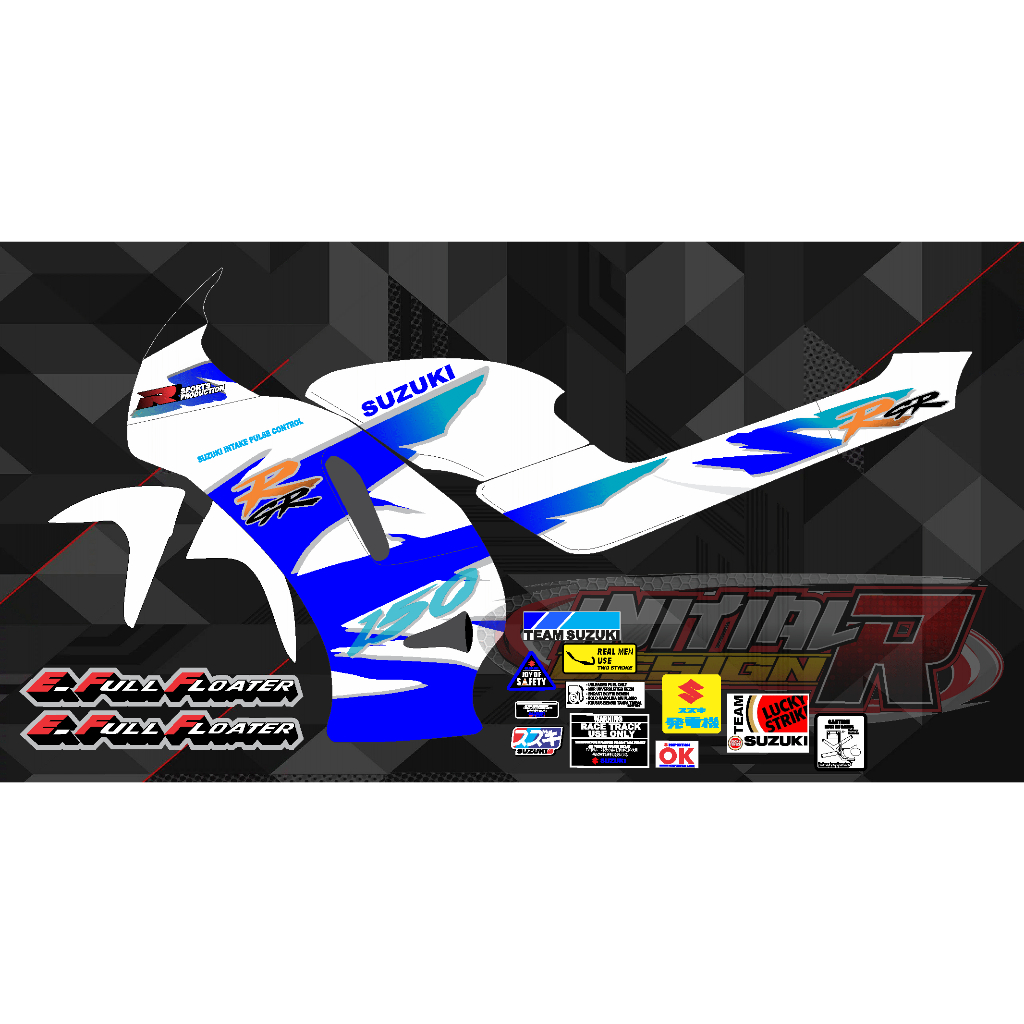 Jual Striping suzuki rgr 150 jumbo ( bisa request warna ) | Shopee ...