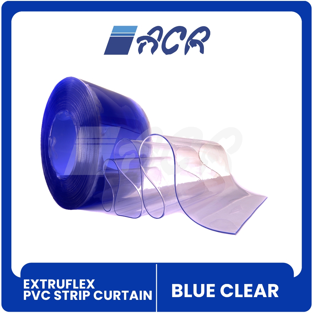 Jual Tirai PVC Strip / Tirai PVC Blue Clear EXTRUFLEX 2mmx20cm per Roll ...