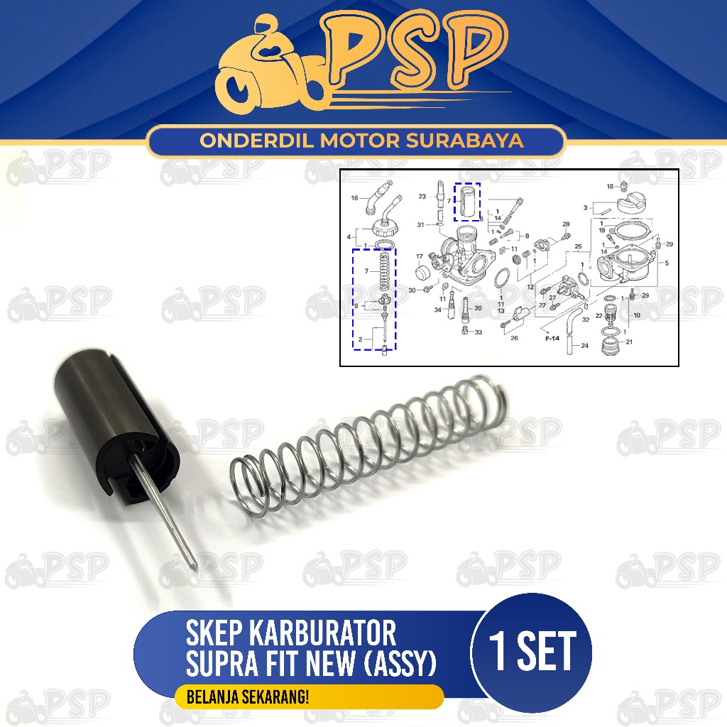 Jual Skep Karburator Assy Supra Fit New Sekep Piston Gas Karbu Vakum