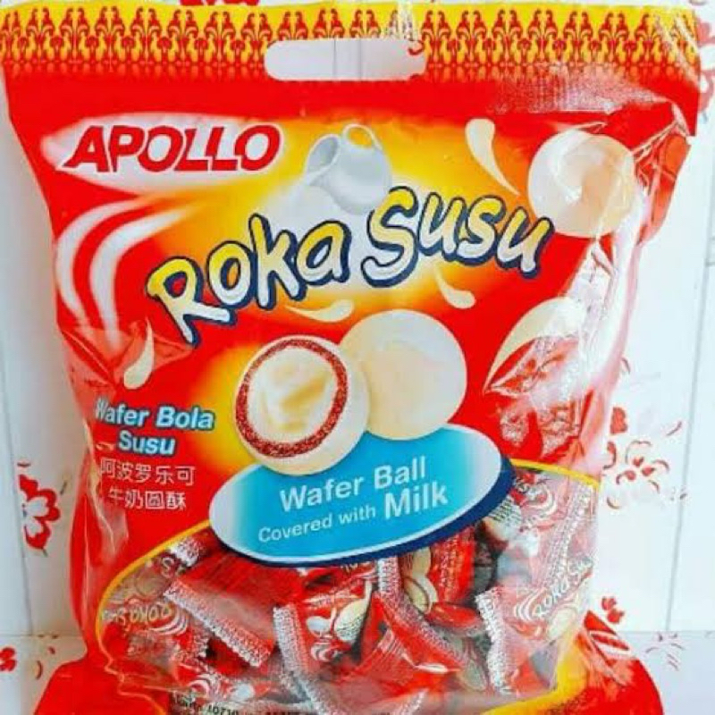 Jual Apollo Roka Susu Wafer Ball Crispy Isi 50 Pcs | Shopee Indonesia