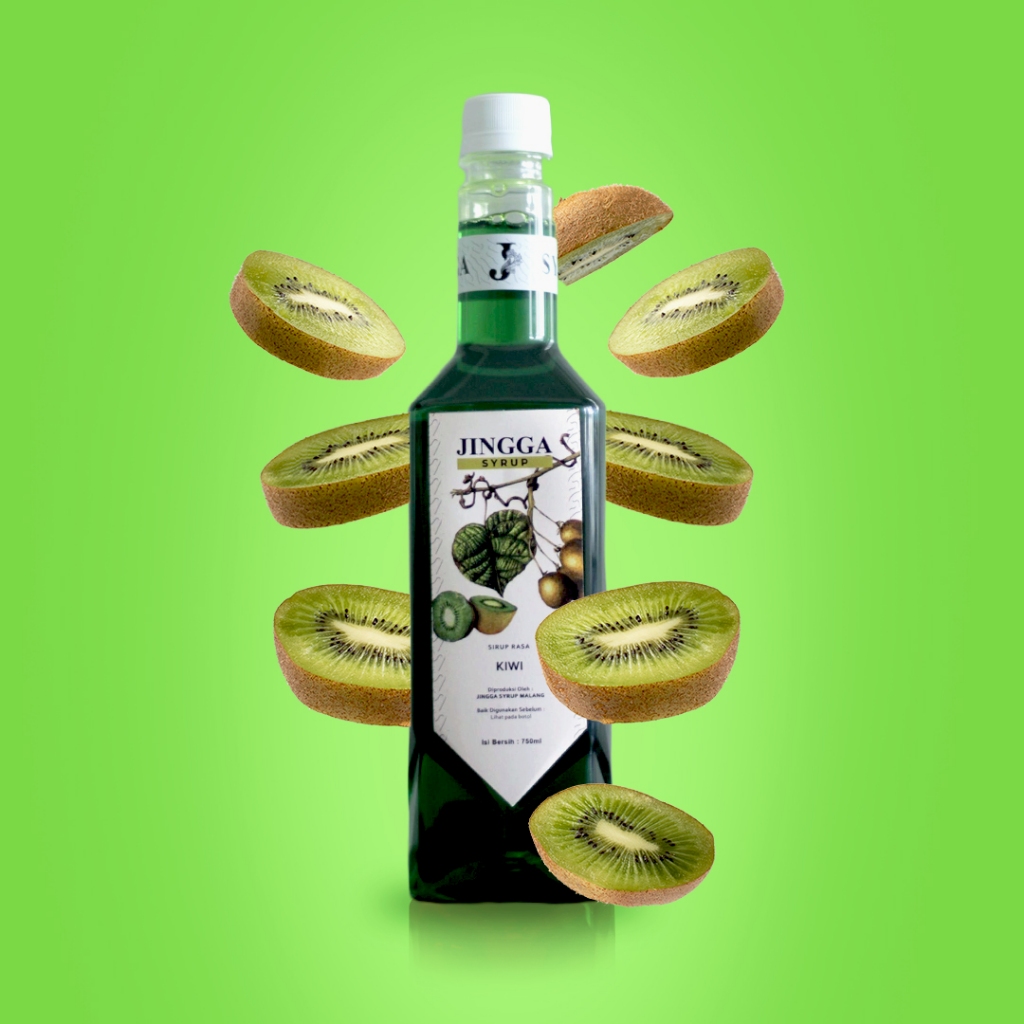Jual JINGGA Kiwi Syrup 750 ml Sirup Kiwi Untuk Mocktail Cocktail