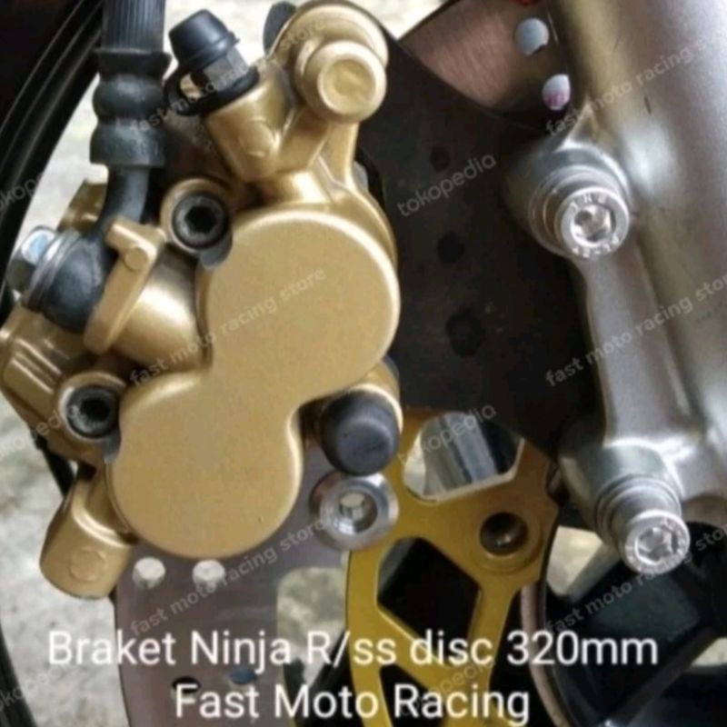 Jual braket disc ninja R, ninja ss untuk disc diameter 320 mm. dijamin ...