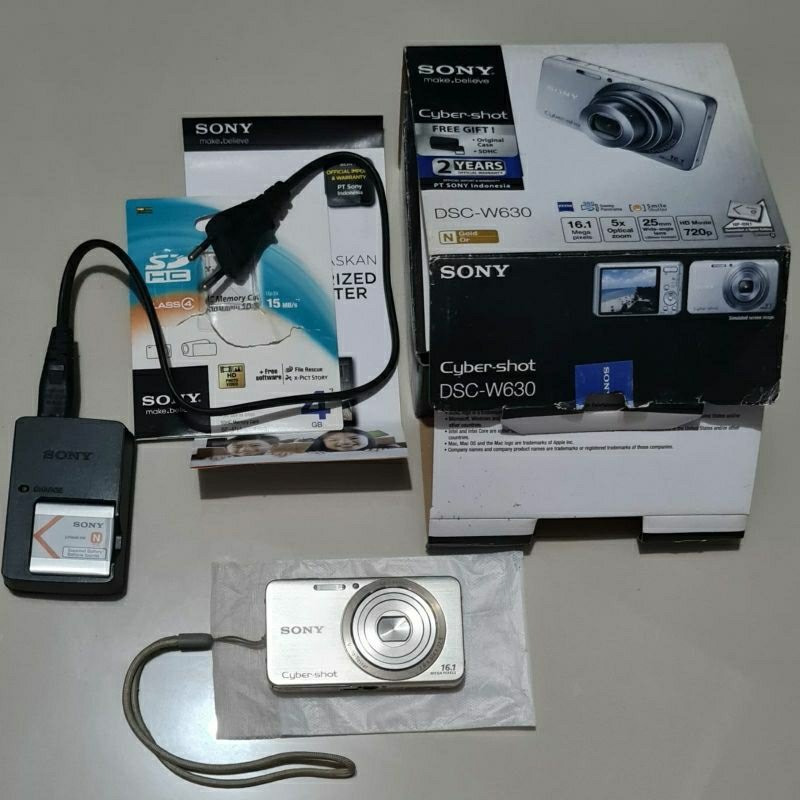 Jual Digital Camera Sony W630 (gold) Shopee Indonesia