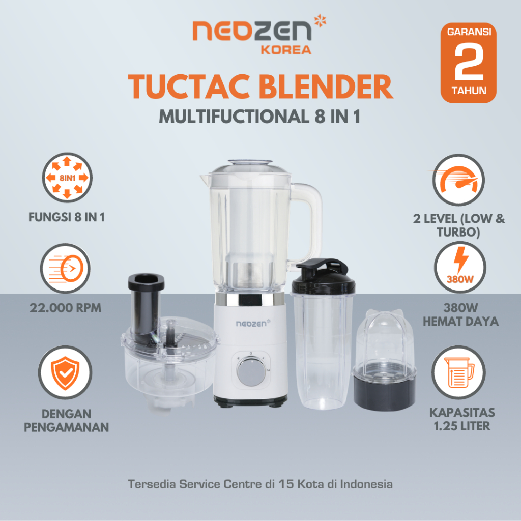 Jual NEOZEN TUCTAC MULTIFUNCTION BLENDER Blender Tuc Tac 8 in 1 Shopee Indonesia