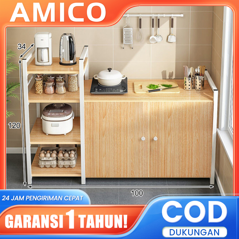 Jual Amico Serbaguna Rak Oven Microwave/ Rak Oven/ Kitchen Rack/ Rak ...
