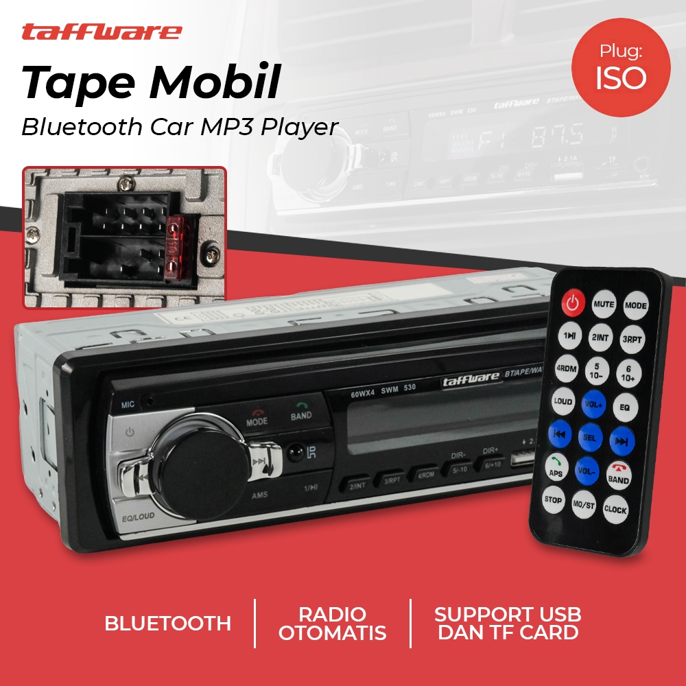 Jual Tape Mobil Audio Bluetooth Car MP3 Player JSD530 Black