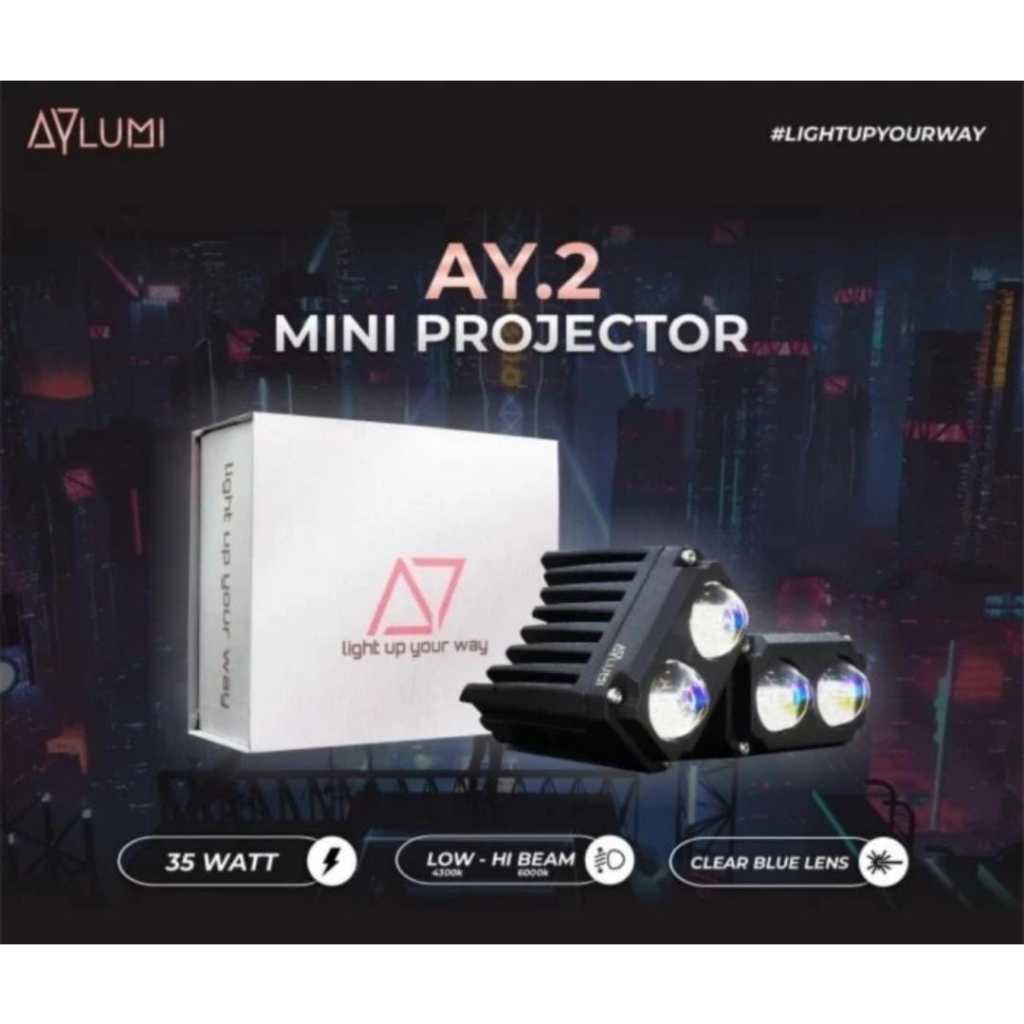 Jual LAMPU MINI PROJECTOR MATA 2 AYLUMI AY.2 | Shopee Indonesia