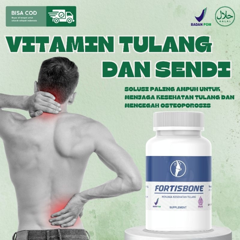 Jual FORTISBONE Vitamin Tulang dan Sendi Syaraf Kejepit | Shopee Indonesia