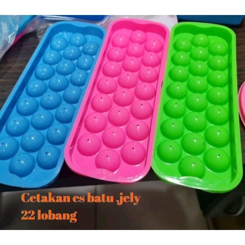 Jual BAS Cetakan puding/es batu telur puyuh/ puding / jelly / agar2 bulat kecil 22 lubang