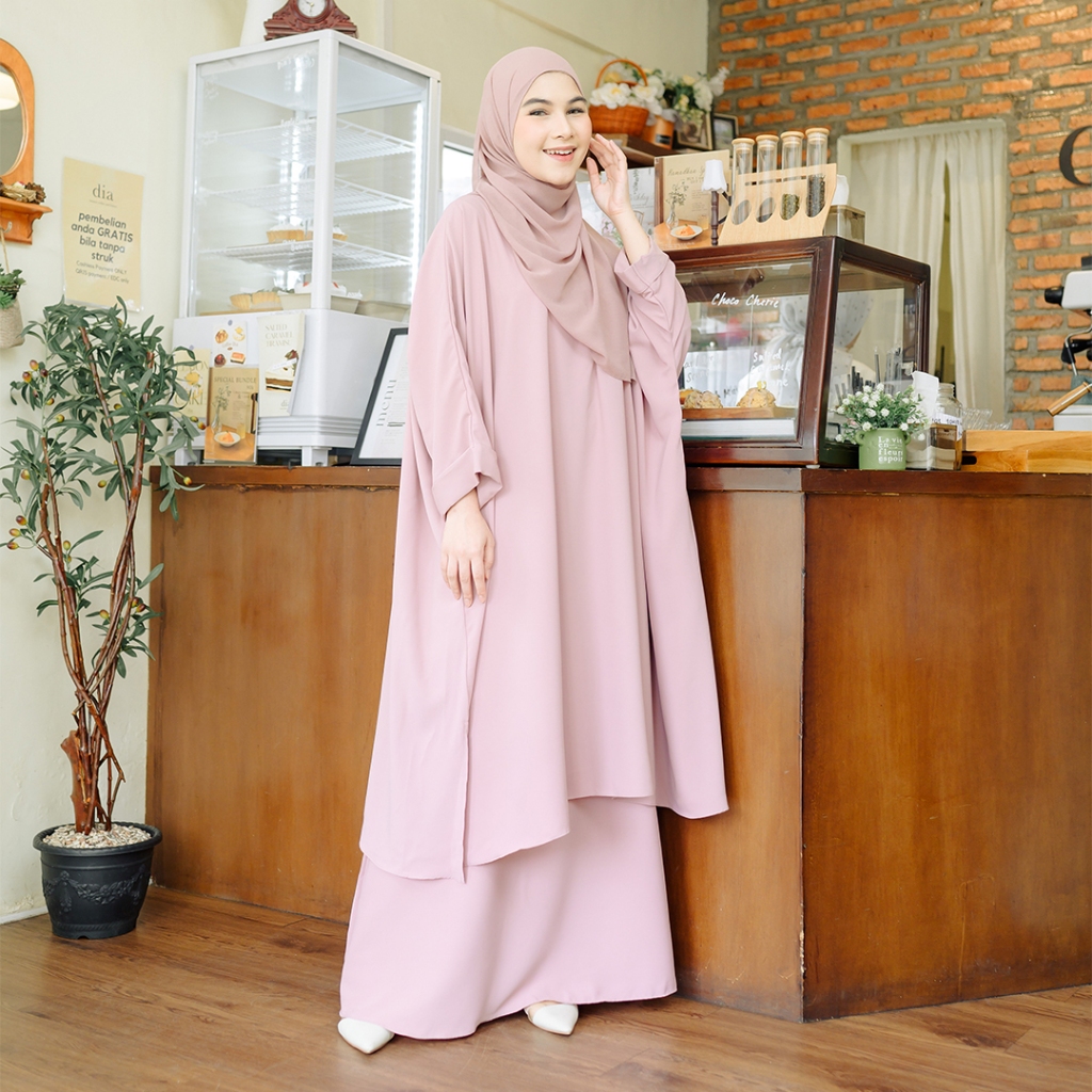 Jual Lozy Hijab Haifa Tunik Set One Set Tunik Melayu Shopee Indonesia