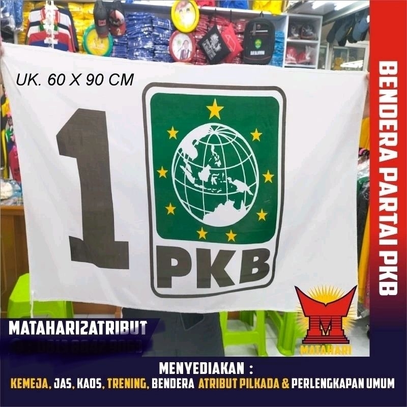 Jual Bendera Partai Pkb 60 X 90 Cm Isi 100 Pcs Shopee Indonesia