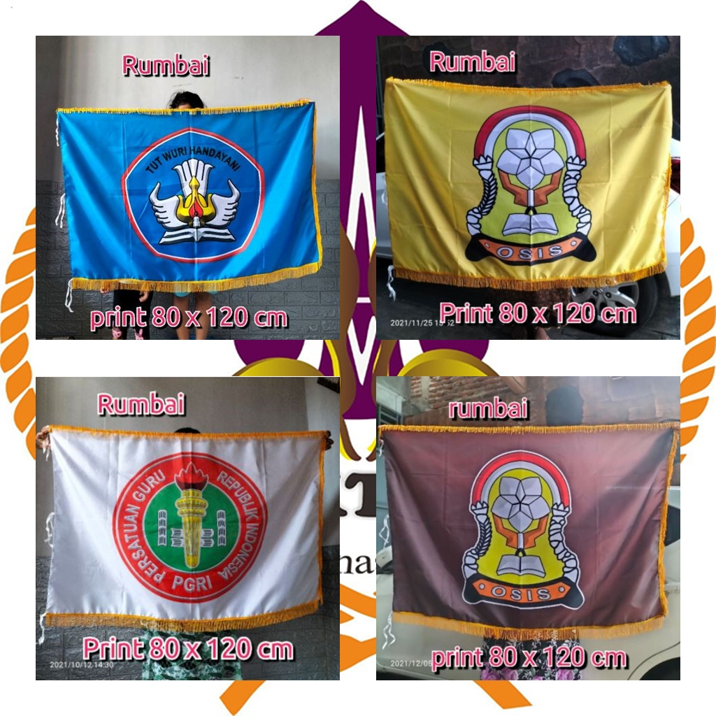 Jual Bendera Osis Smp Sma Tut Wuri Pgri Pramuka Sekolah Rumbai Shopee