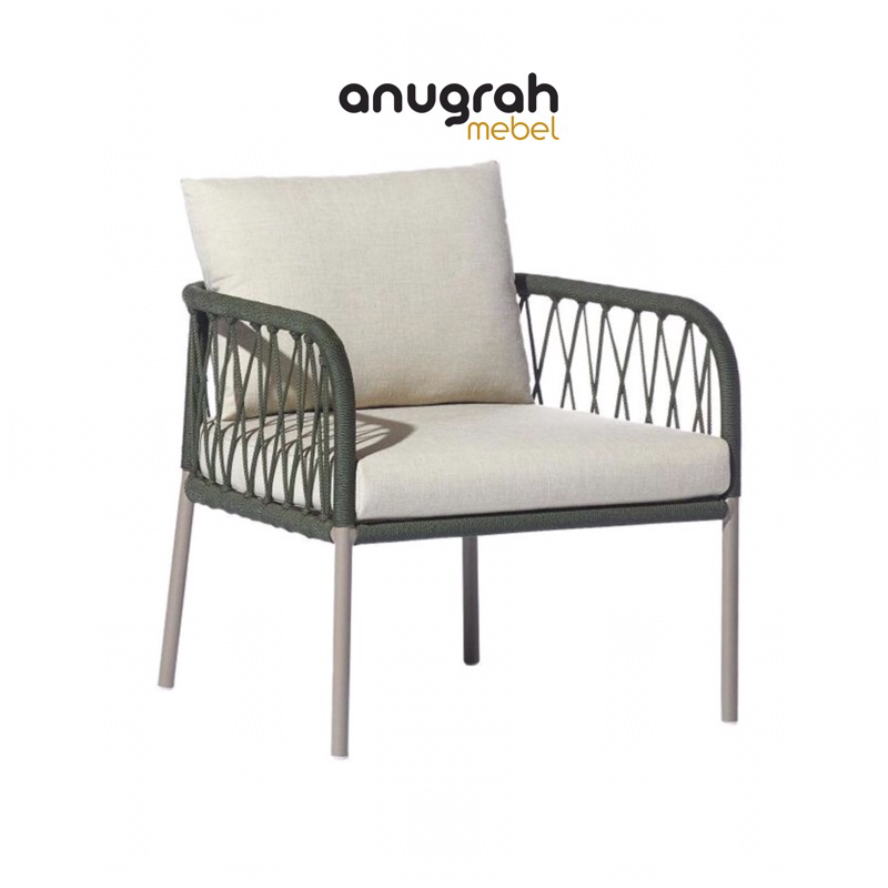 Jual Kursi Cafe Anyaman Tali Rope/Kursi Outdoor Rotan Sintetis/Kursi ...