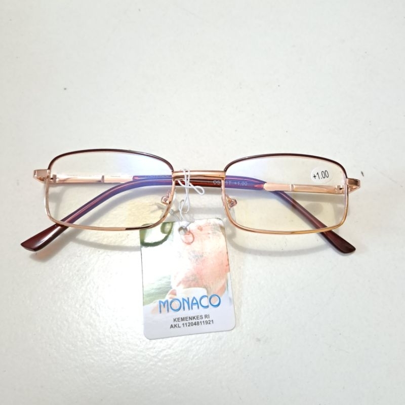 Jual KACAMATA BACA FREM GOLD LIST HITAM_UNISEX | Shopee Indonesia
