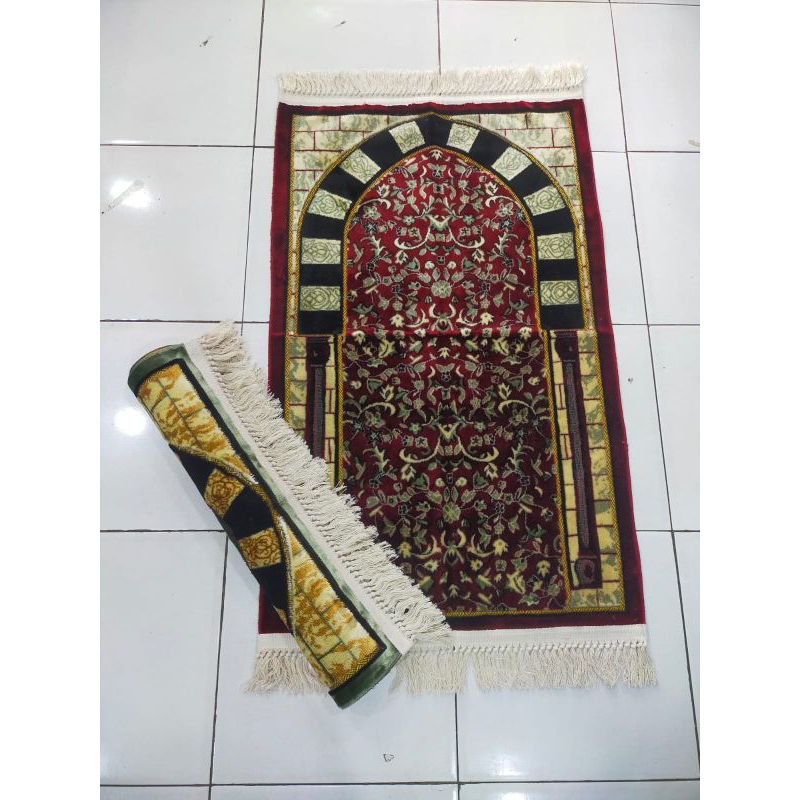 sajadah raudah besar 70x110cm free kemas plastik