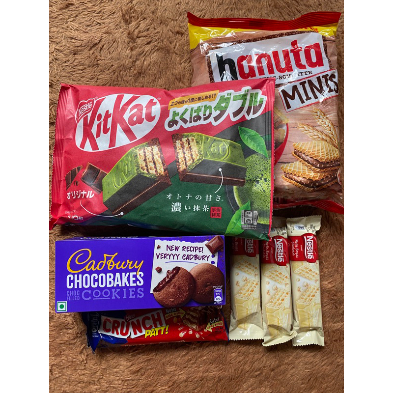 Jual coklat impor singapore singapur kitkat coklat matcha mix hanuta ...