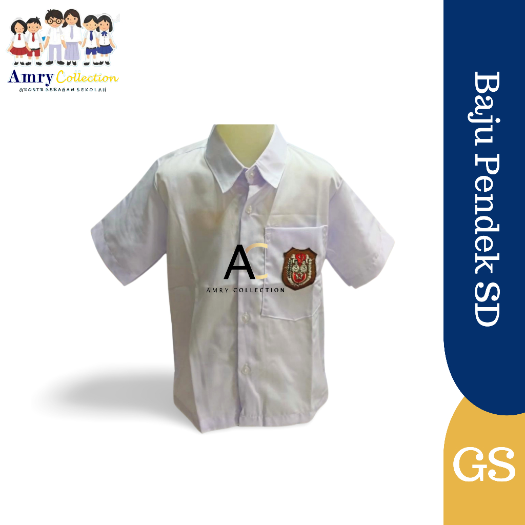 Jual Seragam Sekolah Baju SD Lengan Pendek Seragam Sekolah Baju SD ...