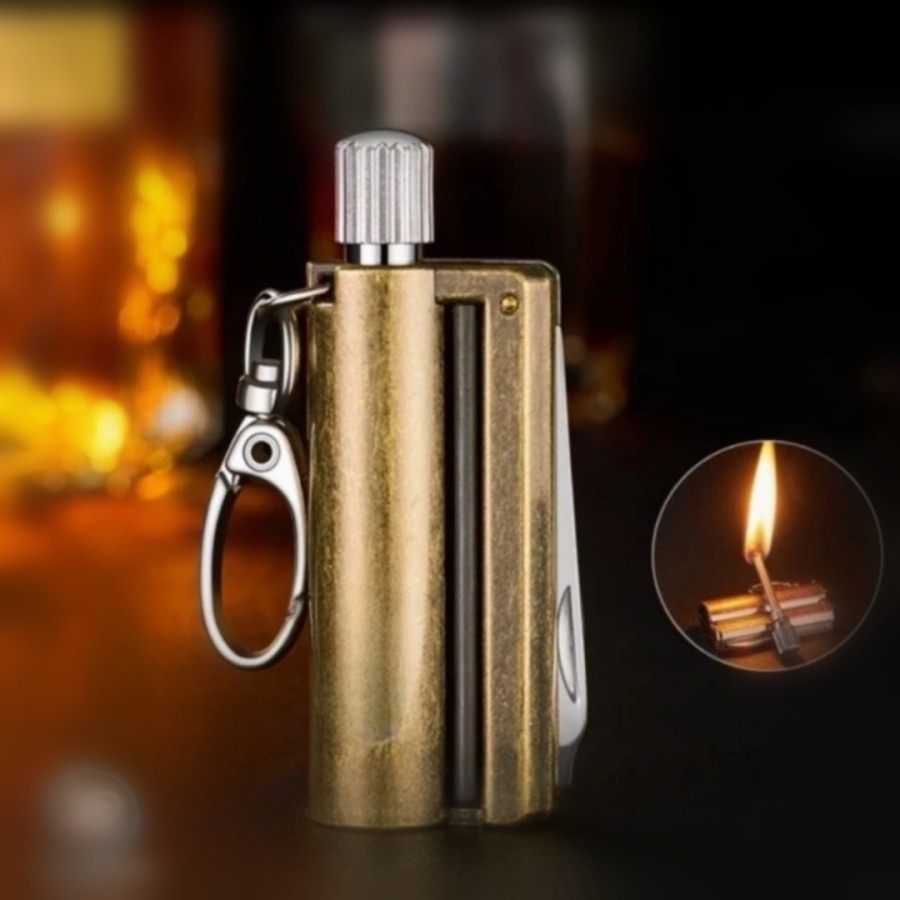 Jual korek api gesek multifungsi minyak classic vintage oil lighter ...