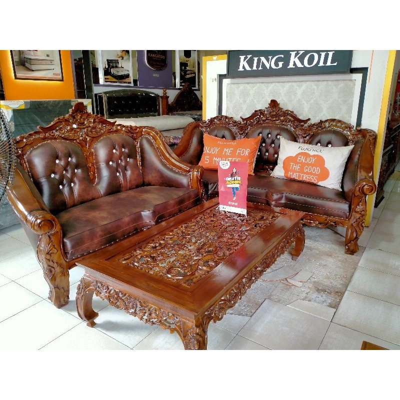 Jual Kursi Sofa Jati Ganesha Shopee Indonesia