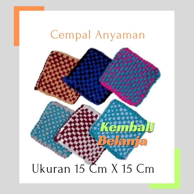 Jual Cempal Anyaman/ Cempal Anti Panas/ Lap Tangan/ Pegangan Panci ...