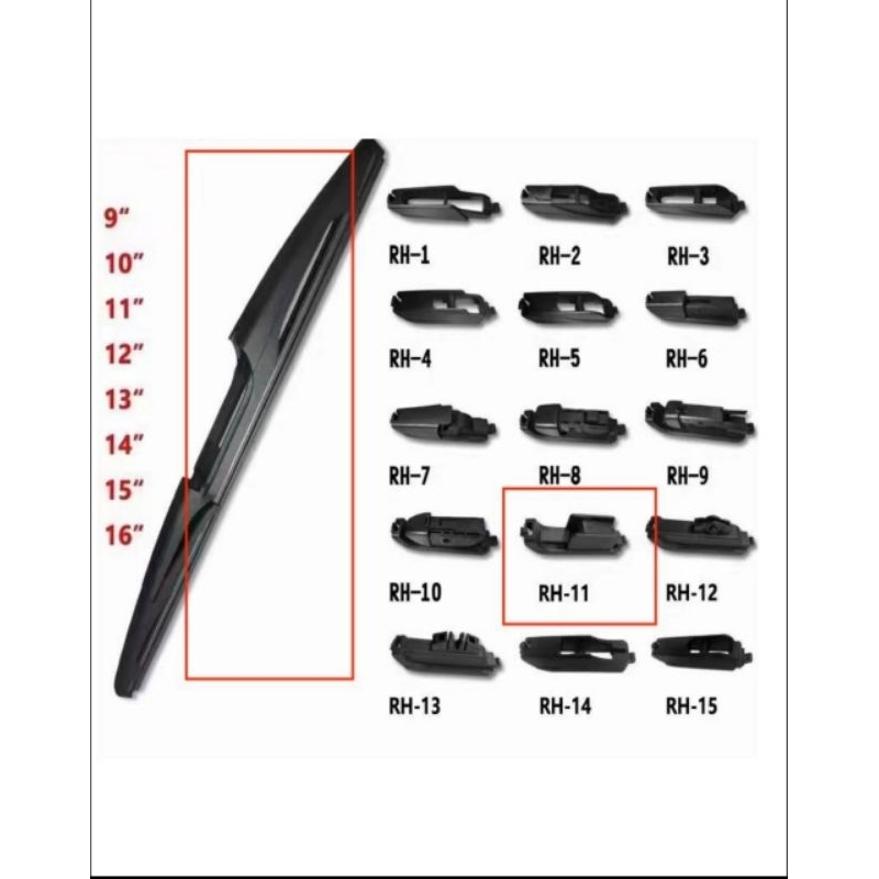 Wipex Rear Wiper Arm & Blade Upgrade For Ford EcoSport 2011-2017 – Flat Plastic, Made In UK