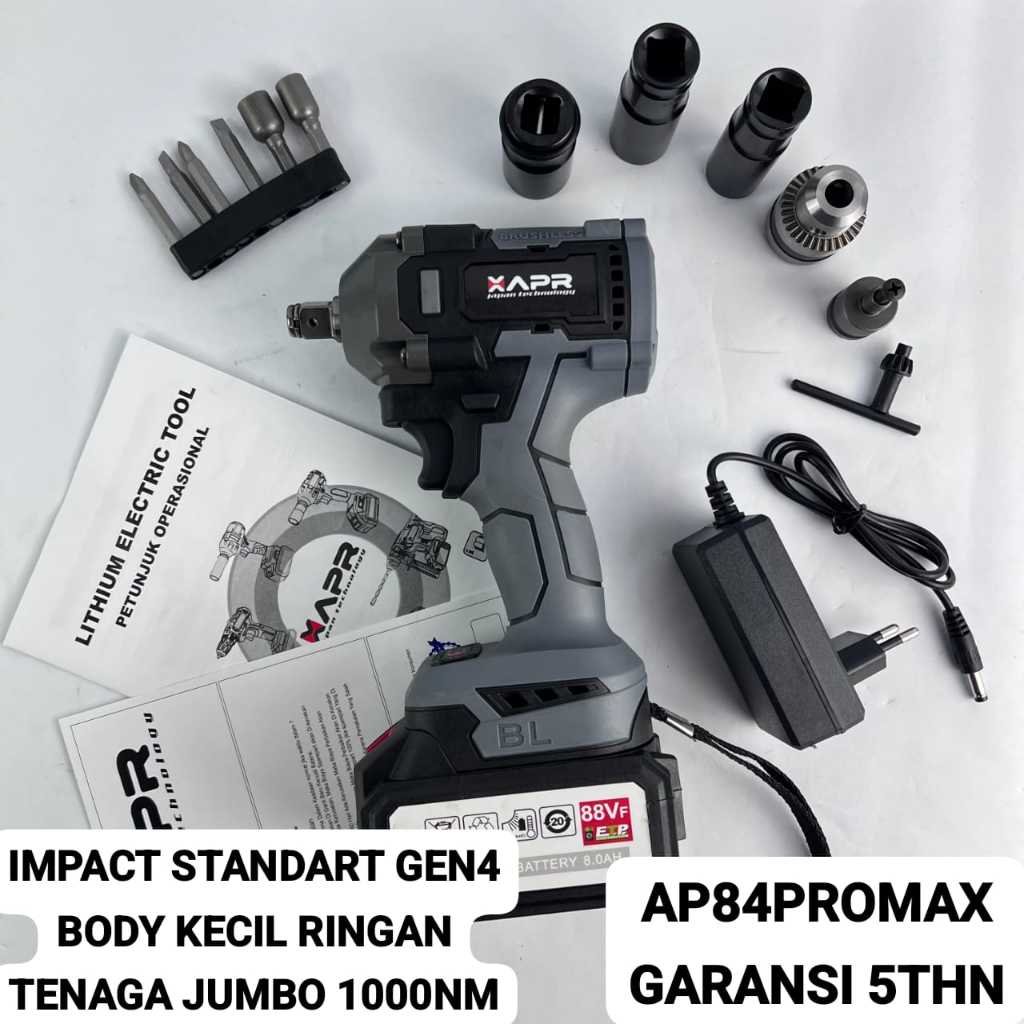 Jual Impact Wrench Apr Ap Promax Nm Inch Body Kecil Tenaga Jumbo Bor Pembuka Baut Live