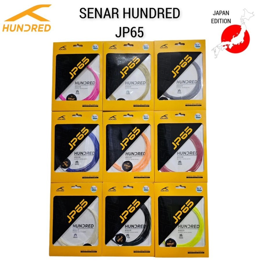 Jual Senar Badminton Hundred JP65 /JP 65 Japan Edition Original ...