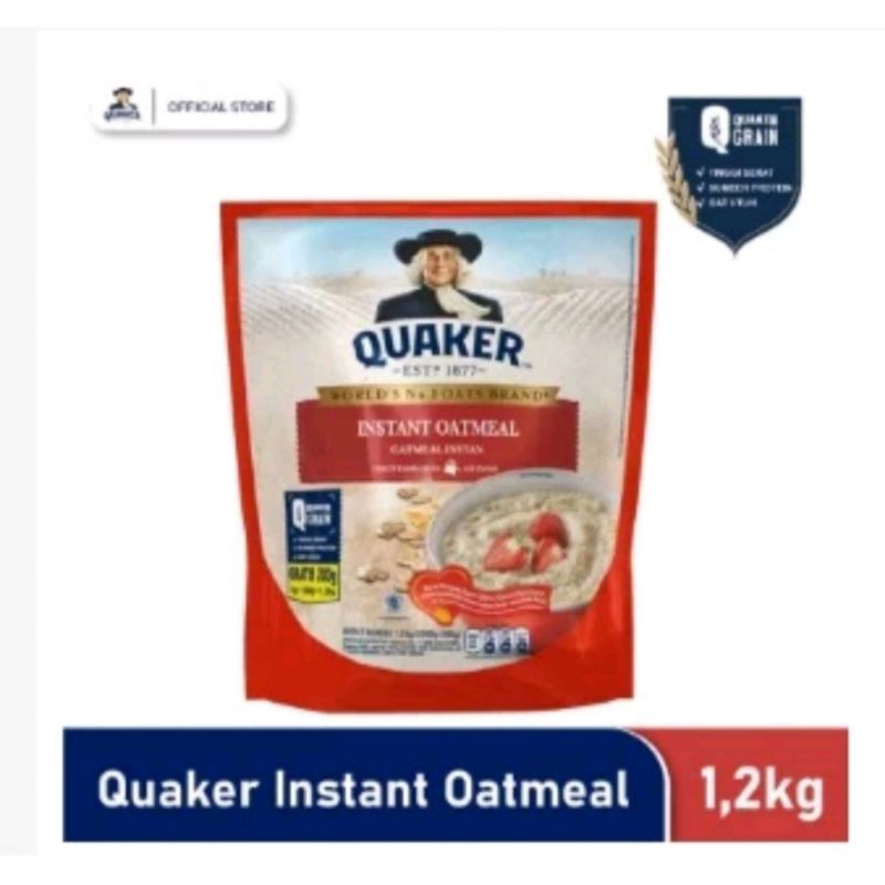 Jual PROMO!!! Quaker Instant Oatmeal 1200gr (Exp 2027) | Shopee Indonesia