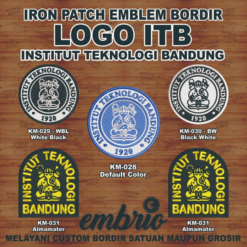 Jual Bordir Logo Itb Institut Teknologi Bandung | Shopee Indonesia