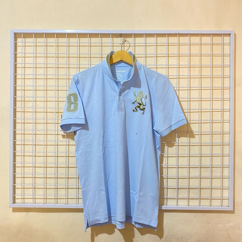 Jual [ORIGINAL] POLO SHIRT GIORDANO 3D LION PRIA Black Navy