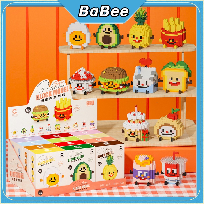 Jual BaBee Toys Mainan Balok Susun Buah Nano Blocks Mini Series Model ...