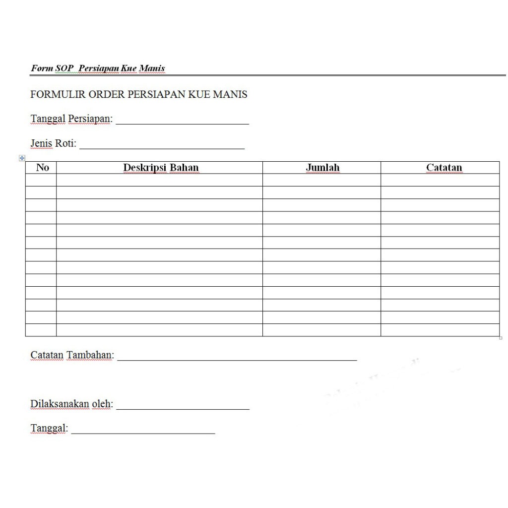 Jual SOP Bisnis Usaha Toko Roti Bakery Cake Pastry SOP Toko Roti Kue ...