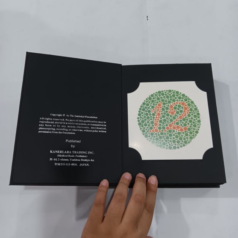 Jual [READY STOCK] BUKU TES BUTA WARNA ISHIHARA BLIND COLOR TEST BOOK ...