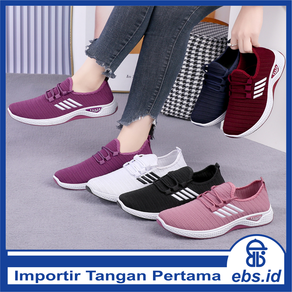 Jual 𝐄𝐁𝐒 Sep101 Tanpa Kotak Sepatu Sneakers Wanita Size 36 42 7 Warna