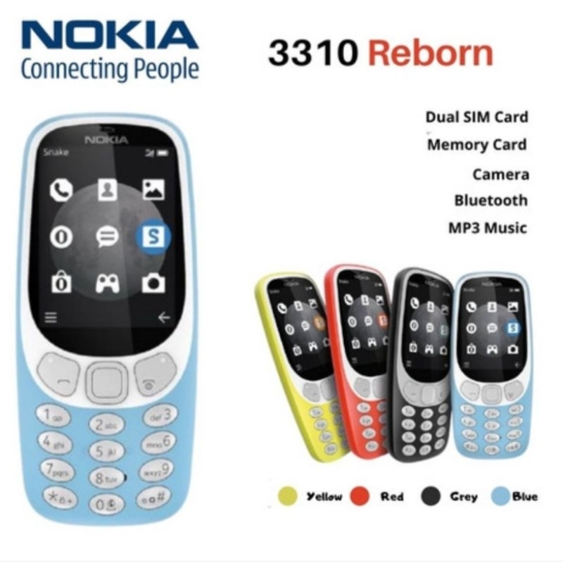 Jual NOKIA 3310 REBORN HP NOSTALGIA HP UNIK CANTIK DAN MENARIK 100% ...