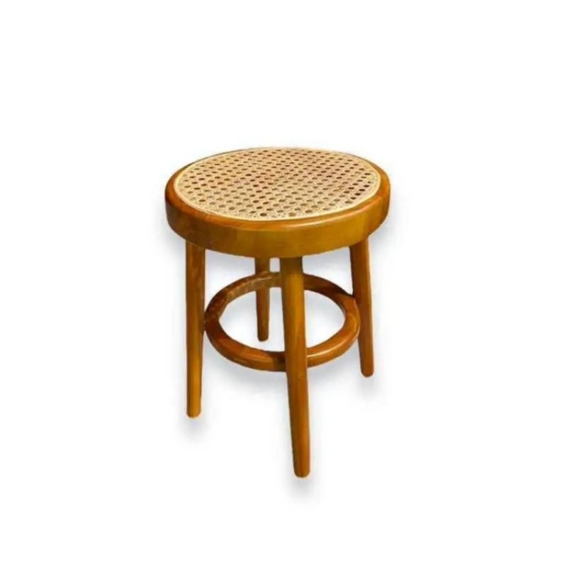 Jual STOOL ROTAN BUNDAR / setol bulat rotan kursi cafe kursi rotan ...