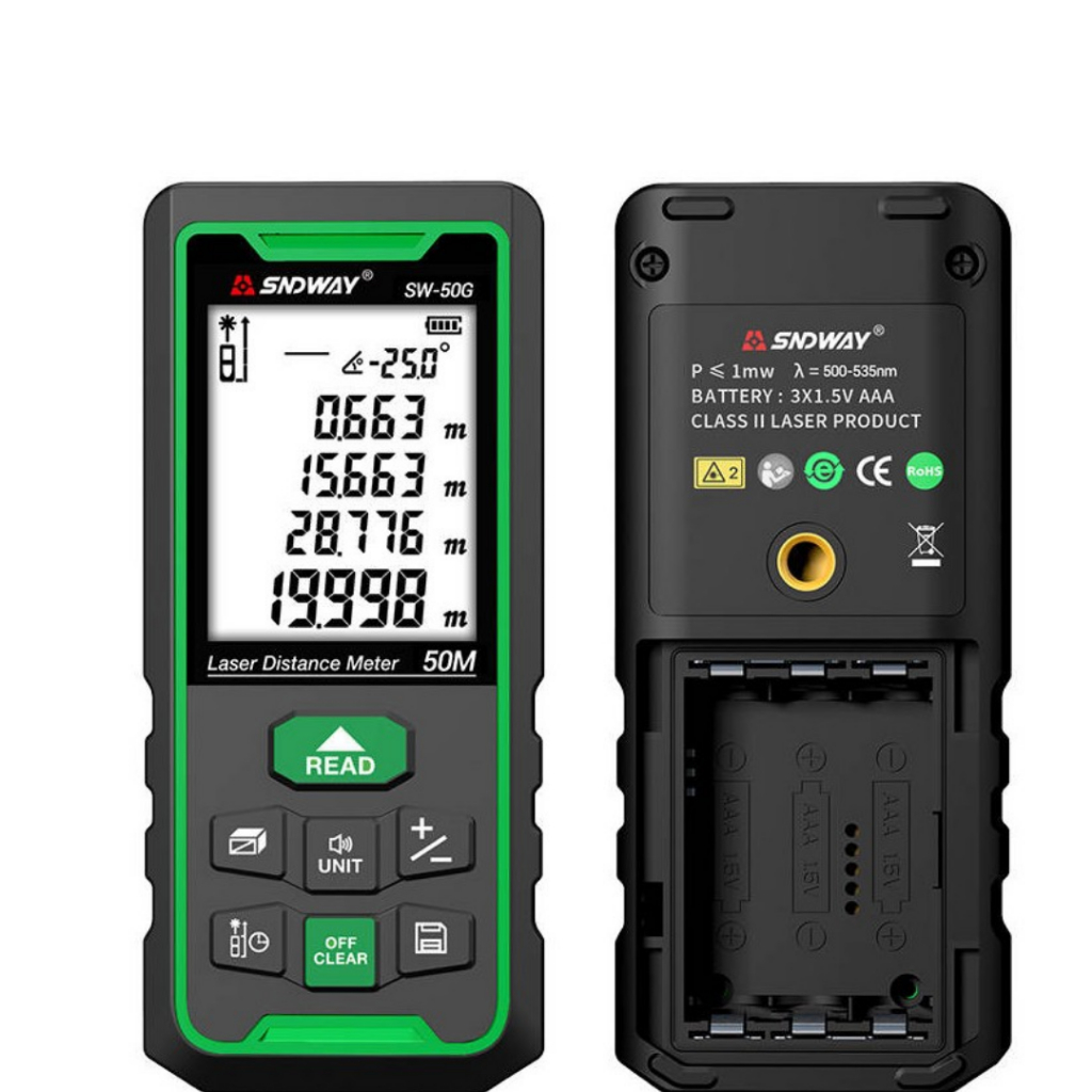 Jual SNDWAY SW-50G - Meteran Digital Green Laser 50 Meter Laser Hijau | Shopee Indonesia