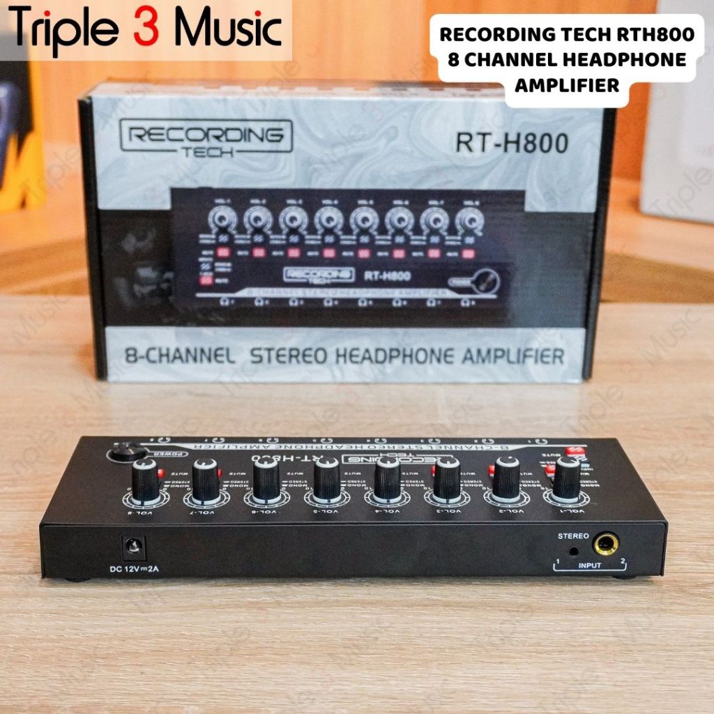 Jual RECORDING TECH RT H800 RTH800 mirip wave ph800 Amply Headphone 8 ...
