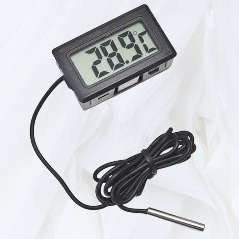 Jual PENGUKUR SUHU TEMPERATUR DIGITAL TERMOMETER AC MOBIL AIR AQUARIUM ...