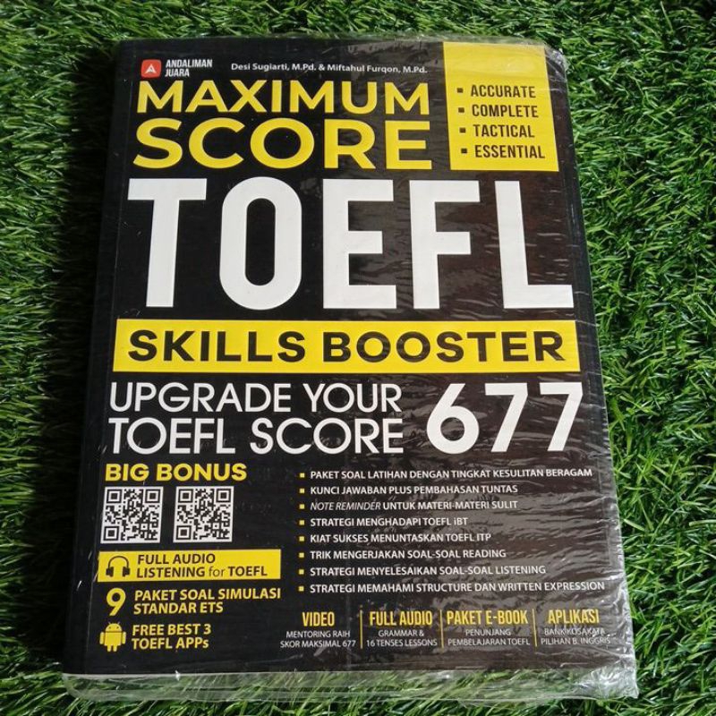 Jual BUKU MAXIMUM SCORE TOEFL SKILL BOOSTER UPGRADE YOUR TOEFL SCORE ...