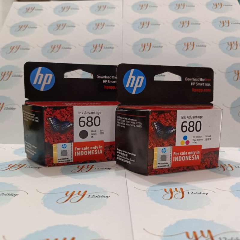 Jual CARTRIDGE HP 680 COLOR ORIGINAL | Shopee Indonesia