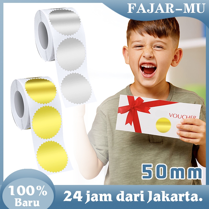 Jual Sticker Seal Untuk Emboss Stamp Sticker Emboss Custom Stiker Logo ...