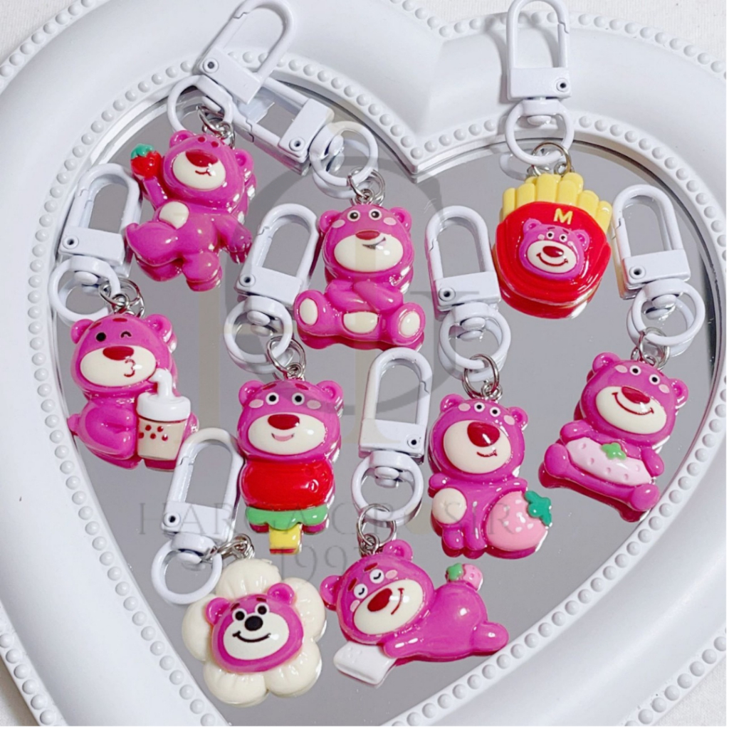 Jual Gantungan kunci resin lotso keyring termurah hiasan gantungan ...