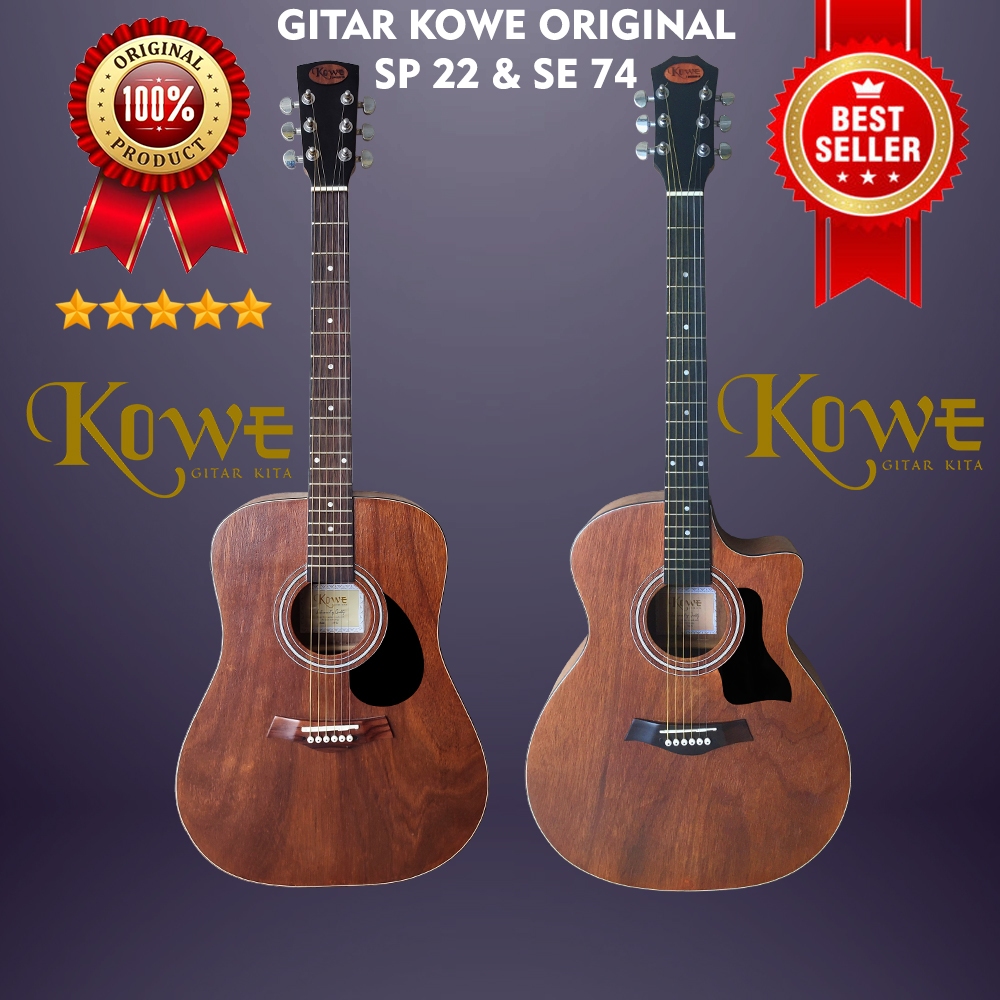 Jual Gitar Akustik Elektrik Merk Kowe Jumbo Original Dan Model Coak Free Packing Kayu Shopee