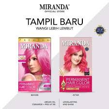 Jual Miranda Hair Color/Cat/Pewarna Rambut Pink / Merah Muda 30ml ...