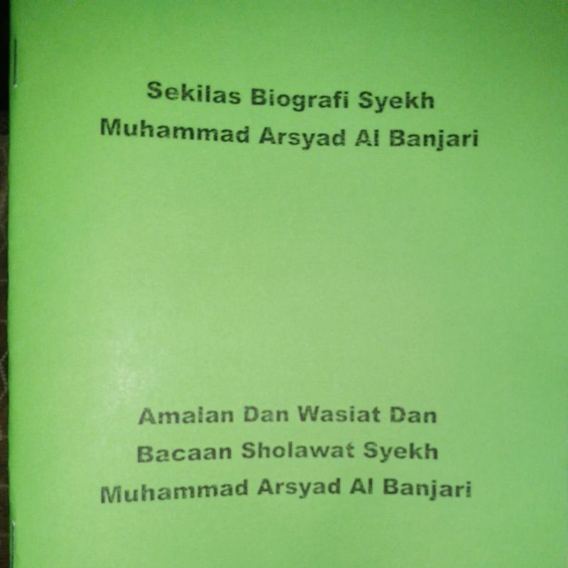 Jual Sekilas Biografi Syekh Muhammad Arsyad Al Banjari (Datu Kalampayan ...